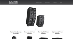 Desktop Screenshot of langeloudspeakers.com